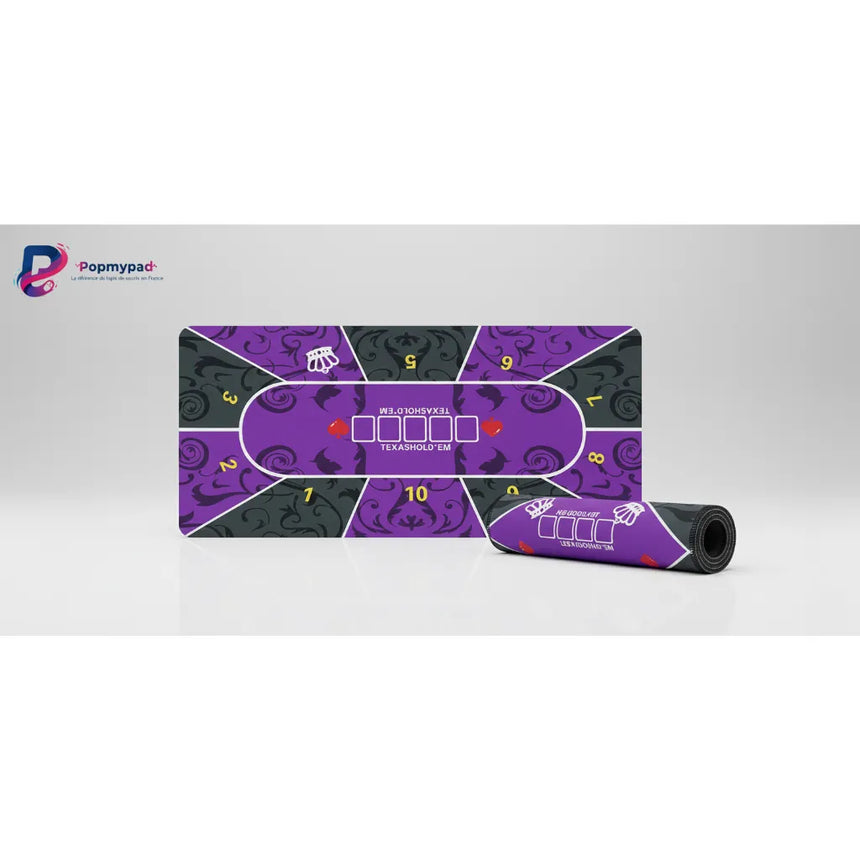 Tapis de souris Poker - Édition Texas Hold'em "Royal Purple"