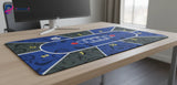Tapis de souris Poker Texas Hold'em - Édition Royale Bleu & Baroque