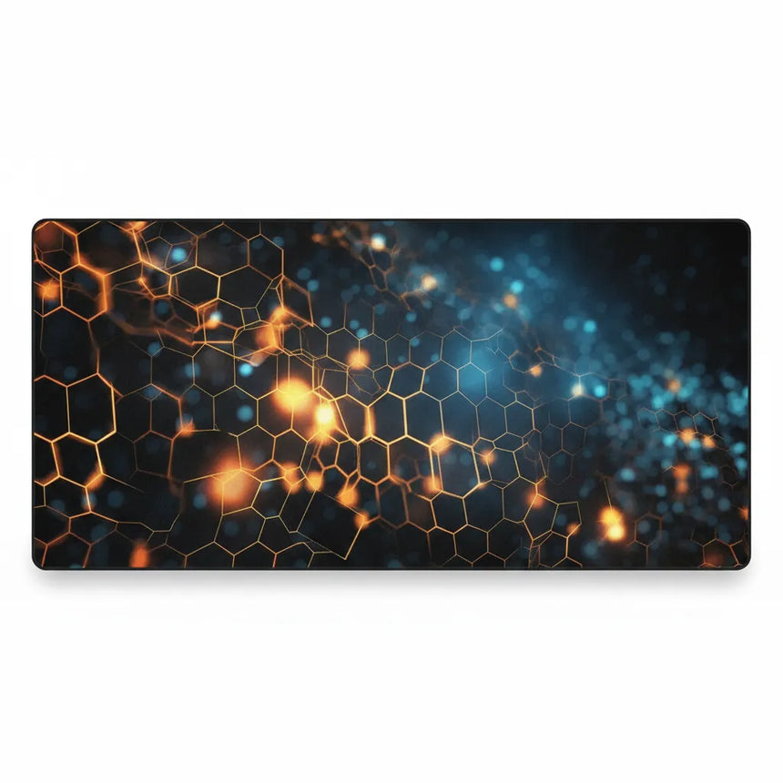 Tapis de souris Polygon Incandescent — Design Cybernétique & Gaming