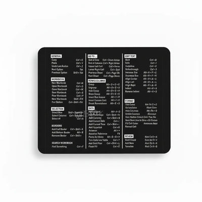 Tapis de souris Productivity "Master Shortcuts" — Design Minimaliste & Zen