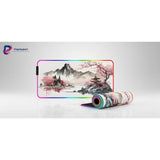 Tapis de souris RGB - Sérénité Japonaise & Cerisiers en Fleurs (Édition Artistique)