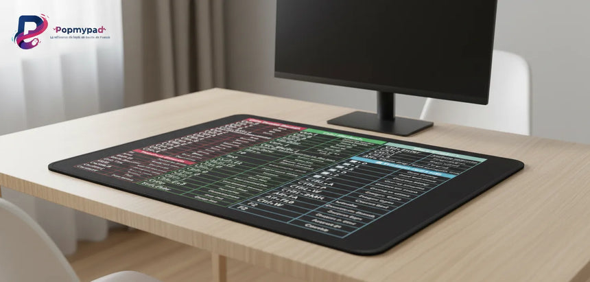 Tapis de souris Raccourcis Bureau - L'Expert Master Office