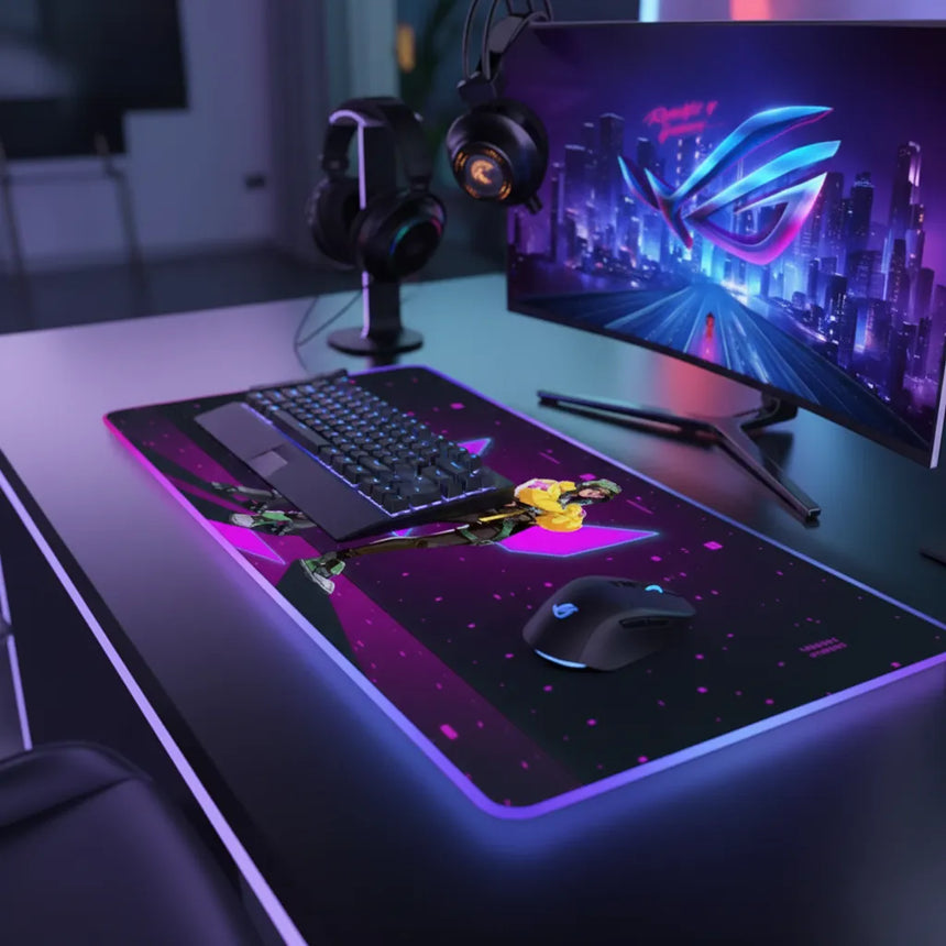 Tapis de souris Valorant - Édition Reyna - XXL RGB & Précision Ultime
