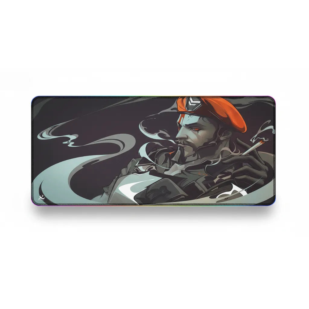 Tapis de souris Valorant Brimstone RGB – Précision Tactique et Glisse Ultime