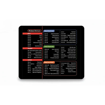 Tapis de souris XXL - Guide Raccourcis Clavier & Productivité - Design Zen