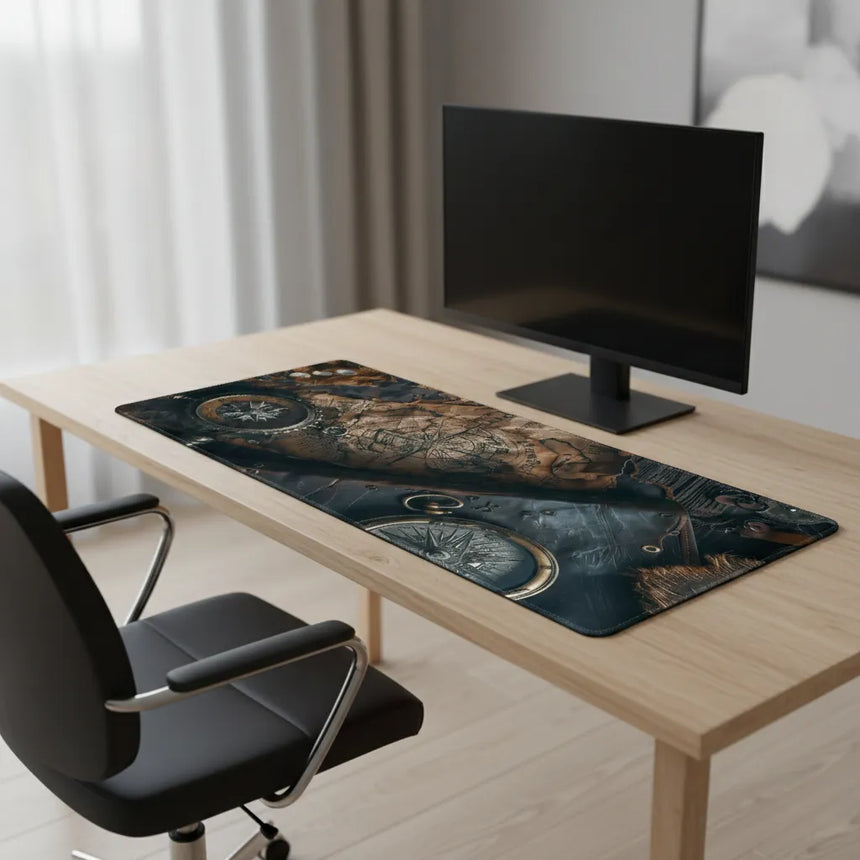Tapis de souris XXL - L'Odyssée de l'Explorateur (Style Antique)