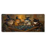 Tapis de Souris XXL Chats Magiciens L'Éveil des Sorciers (900x400mm) - Design Fantastique - PopMyPad