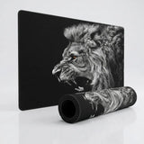 Tapis de souris XXL - Majesté Sauvage (Édition Noir & Blanc)