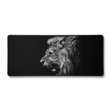Tapis de souris XXL - Majesté Sauvage (Édition Noir & Blanc)