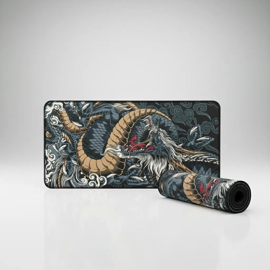 Tapis de souris XXL Dragon Japonais - Style Irezumi Traditionnel
