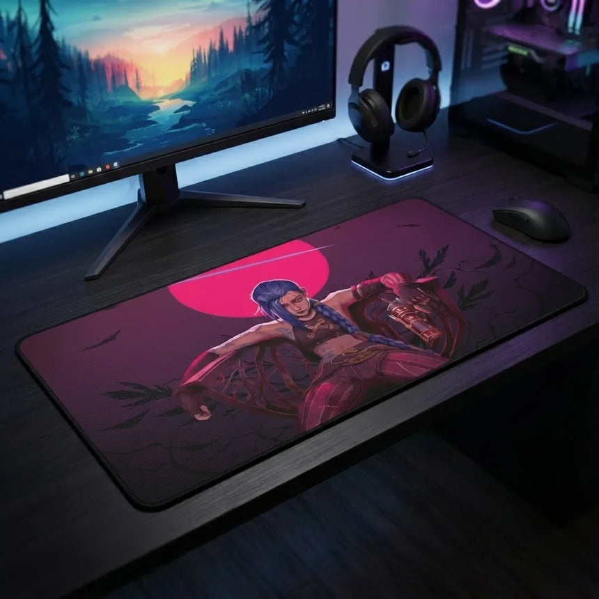 Tapis de souris XXL Jinx - Édition Limitée Arcane (League of Legends)