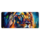 Tapis de souris XXL Lion "Explosion Chromatique" - Édition Artiste