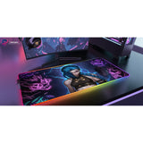 Tapis de Souris Gaming RGB Jinx - League of Legends : Édition Chaos Néon XXL