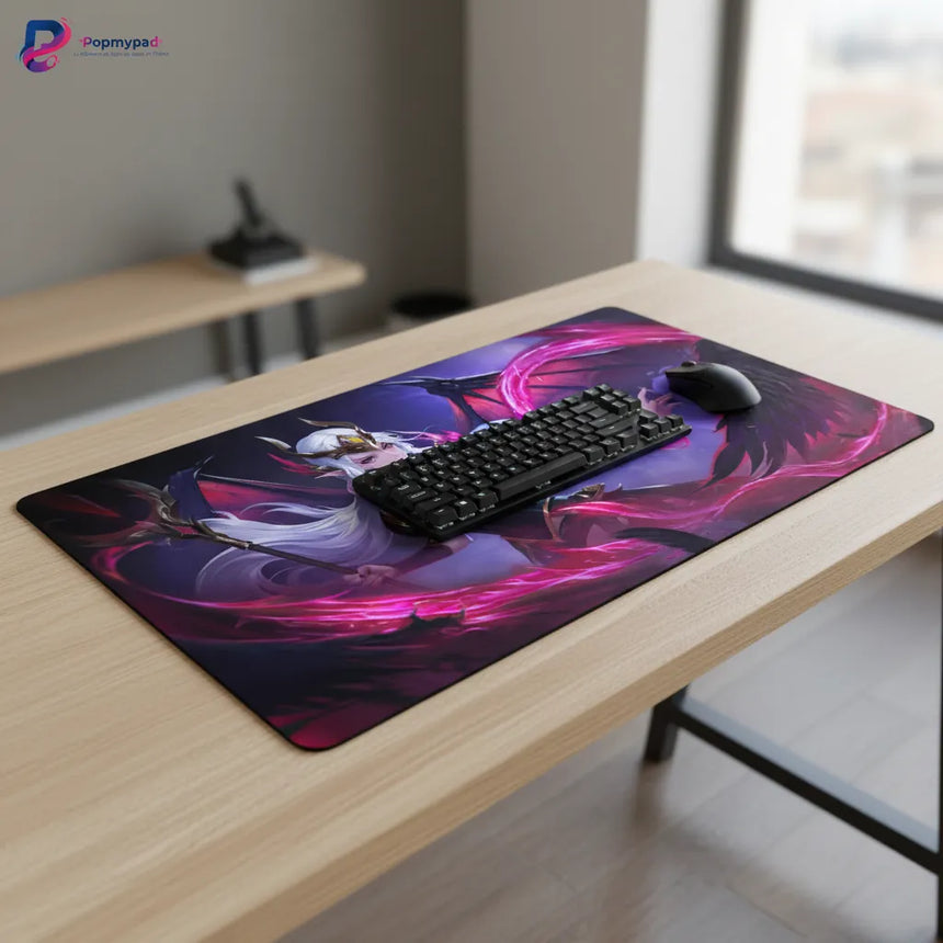 Tapis de souris Gaming LeBlanc - League of Legends - Rose Noire Edition