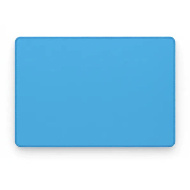 Tapis de souris minimaliste bleu ciel, vue complète du tapis